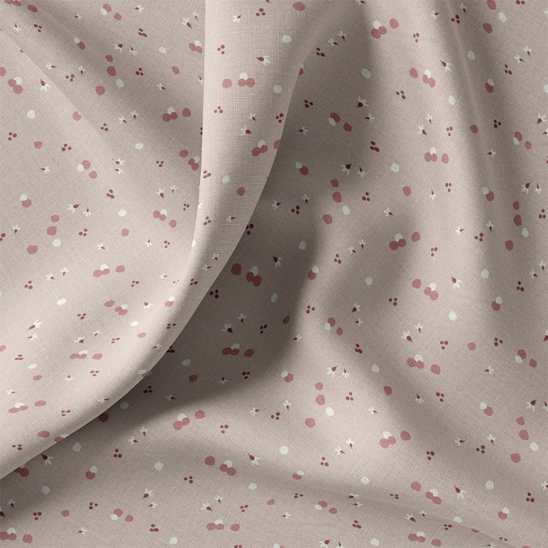 Printed Cotton NOZBI SKIN / MARSALA